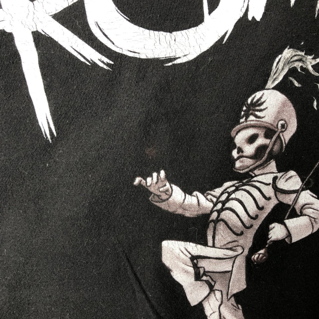 Tultex My Chemical Romance Skull Pattern Band T-Shirt, Men's Size Large cotton black type Vintage Second Hand