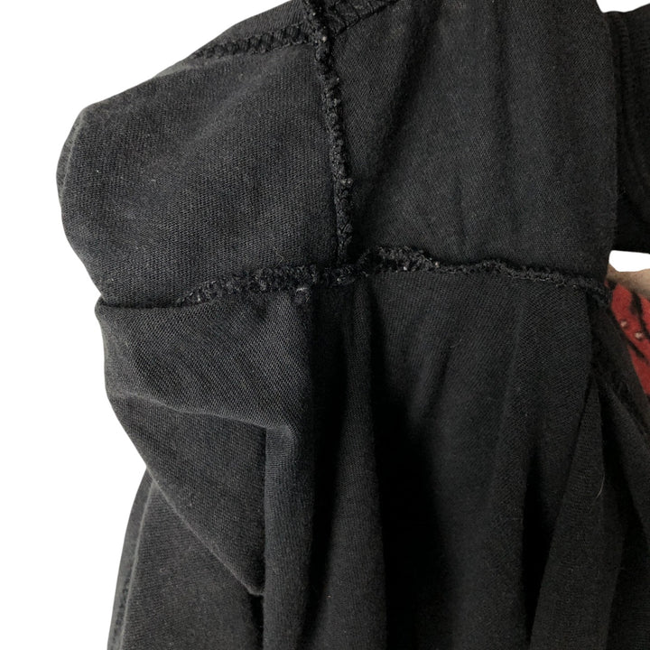 Gildan Guns N' Roses Skull Pattern Band T-Shirt, Men's Size Medium cotton black type Vintage Second Hand