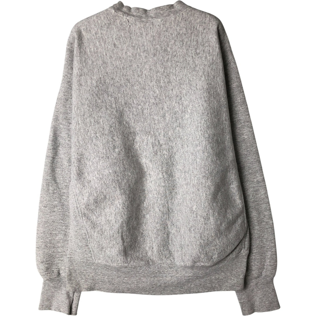 Printed college sweatshirt, men's size L cotton gray type Vintage Second Hand
