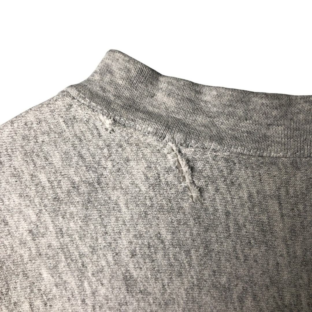 Printed college sweatshirt, men's size L cotton gray type Vintage Second Hand