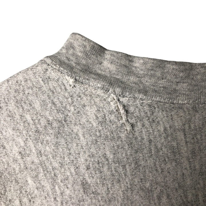 Printed college sweatshirt, men's size L cotton gray type Vintage Second Hand