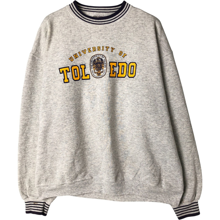 90'S ONEITA College Sweatshirt, Made in USA, Men's XXL, Vintage cotton gray type Vintage Second Hand