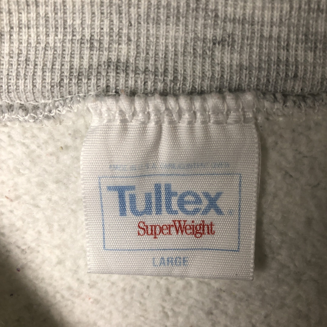 Vintage 90'S Tultex SuperWeight College Sweatshirt, Made in USA, Men's Size L cotton gray type Vintage Second Hand