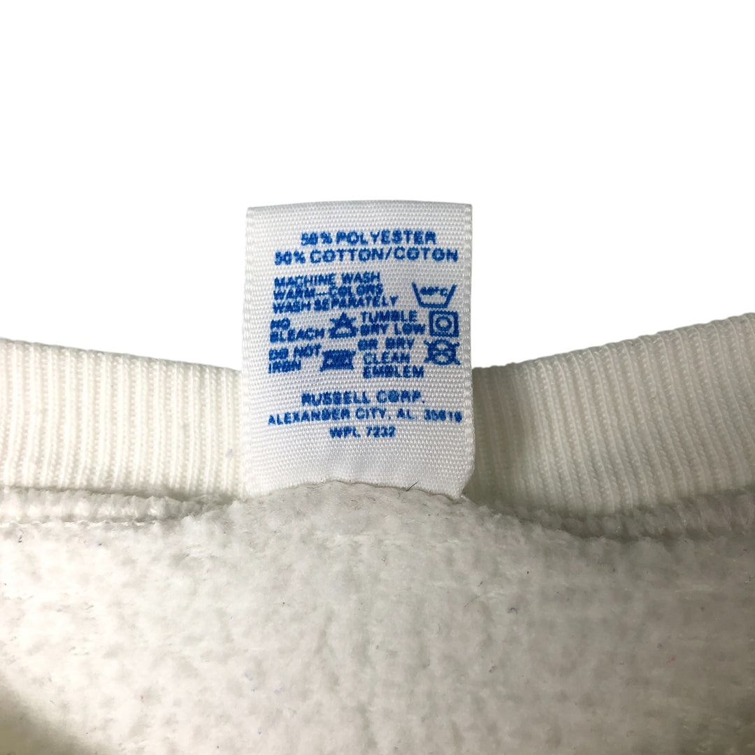 Vintage 1990'S Russell Pennsylvania State University college sweatshirt, made in the USA, size L, men's cotton white type Vintage Second Hand