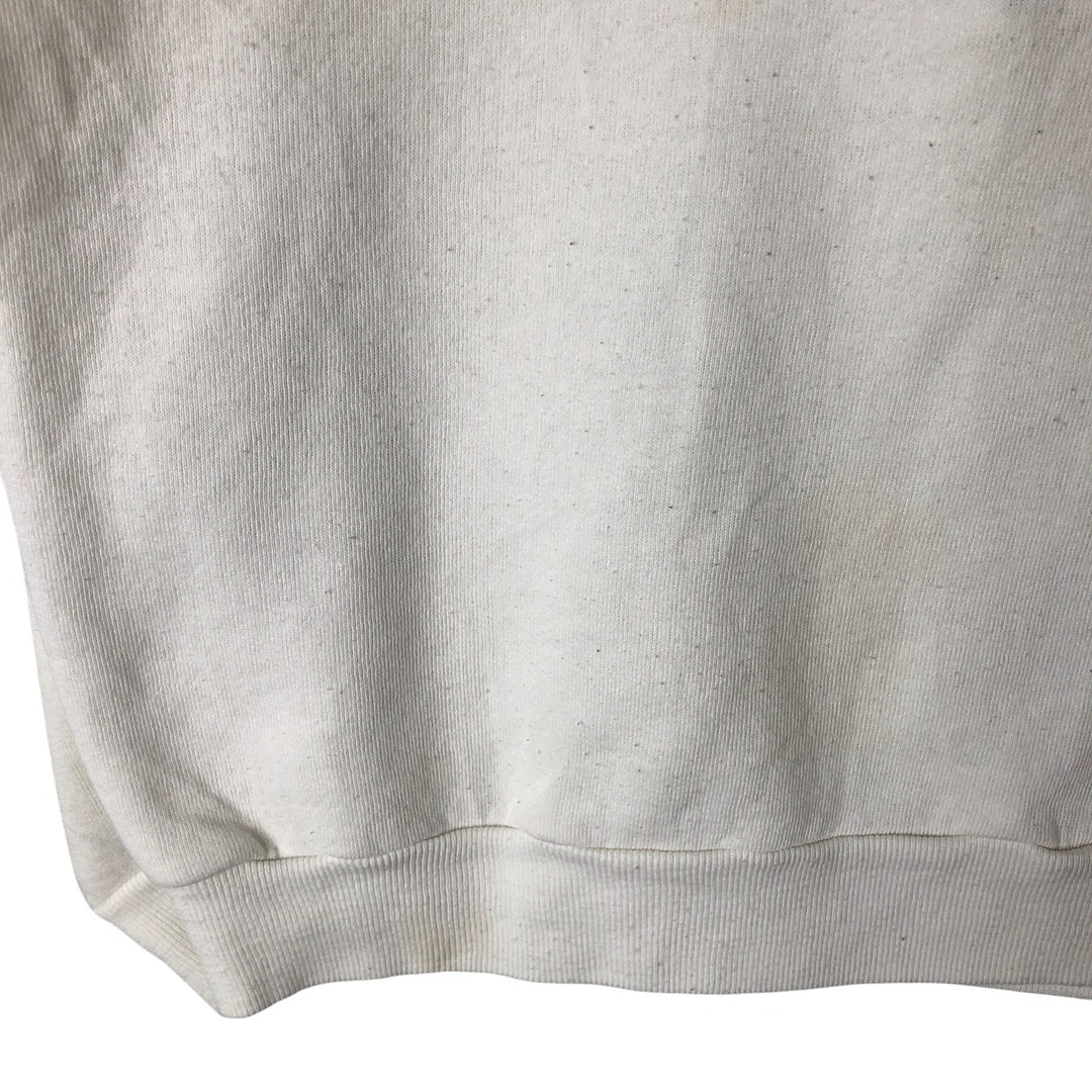 Vintage 1990'S Russell Pennsylvania State University college sweatshirt, made in the USA, size L, men's cotton white type Vintage Second Hand