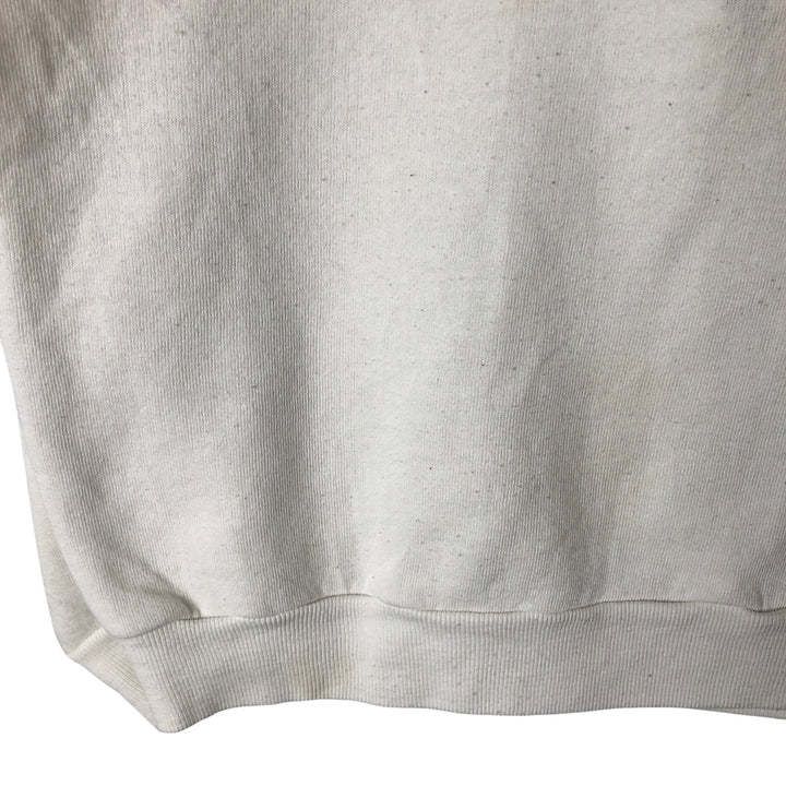 Vintage 1990'S Russell Pennsylvania State University college sweatshirt, made in the USA, size L, men's cotton white type Vintage Second Hand