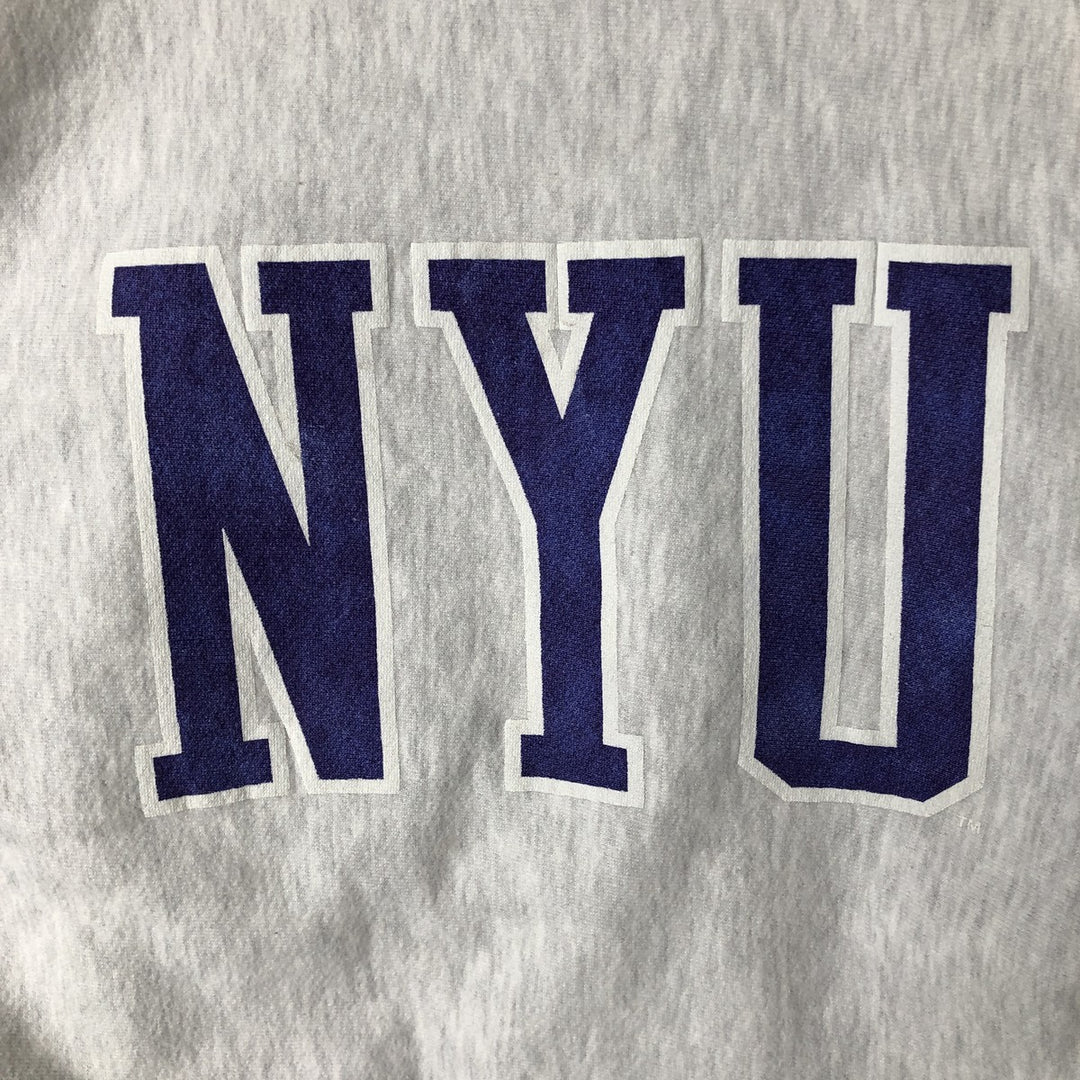 90'S MV SPORT PROWEAVE College Sweatshirt, Made in USA, Men's Size S (Equivalent), Vintage cotton gray type Vintage Second Hand