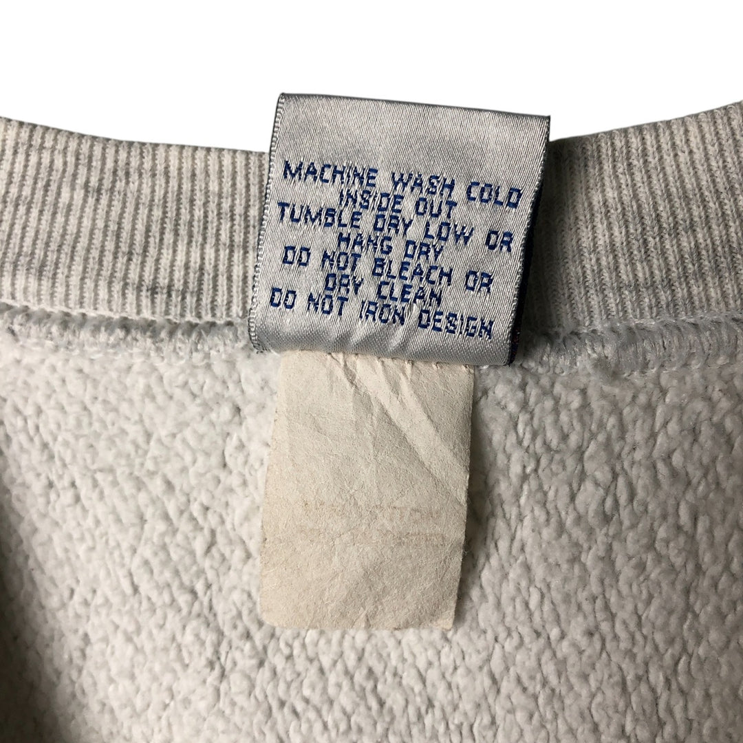 90'S Crable Sportswear College Sweatshirt, Made in USA, Men's Size L (approx.), Vintage cotton gray type Vintage Second Hand