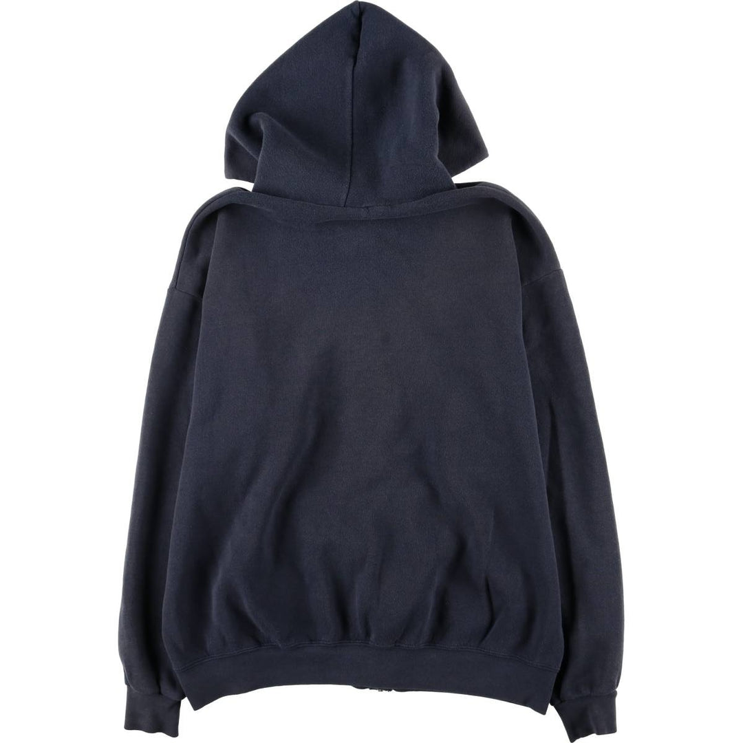 Lee Heavyweight Full Zip Sweatshirt Hoodie, Men's Size L cotton navy blue type Vintage Second Hand