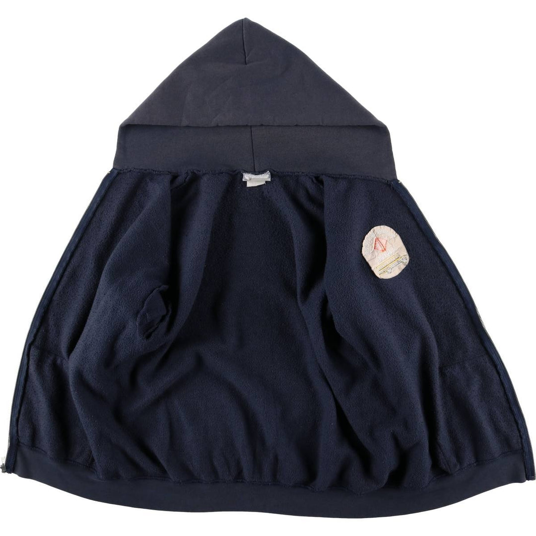Lee Heavyweight Full Zip Sweatshirt Hoodie, Men's Size L cotton navy blue type Vintage Second Hand