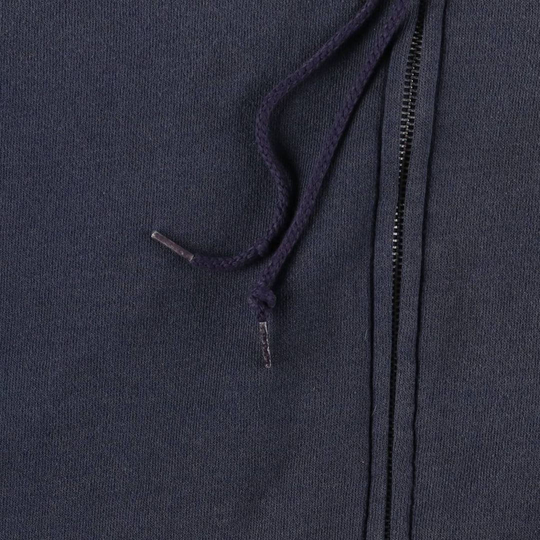Lee Heavyweight Full Zip Sweatshirt Hoodie, Men's Size L cotton navy blue type Vintage Second Hand