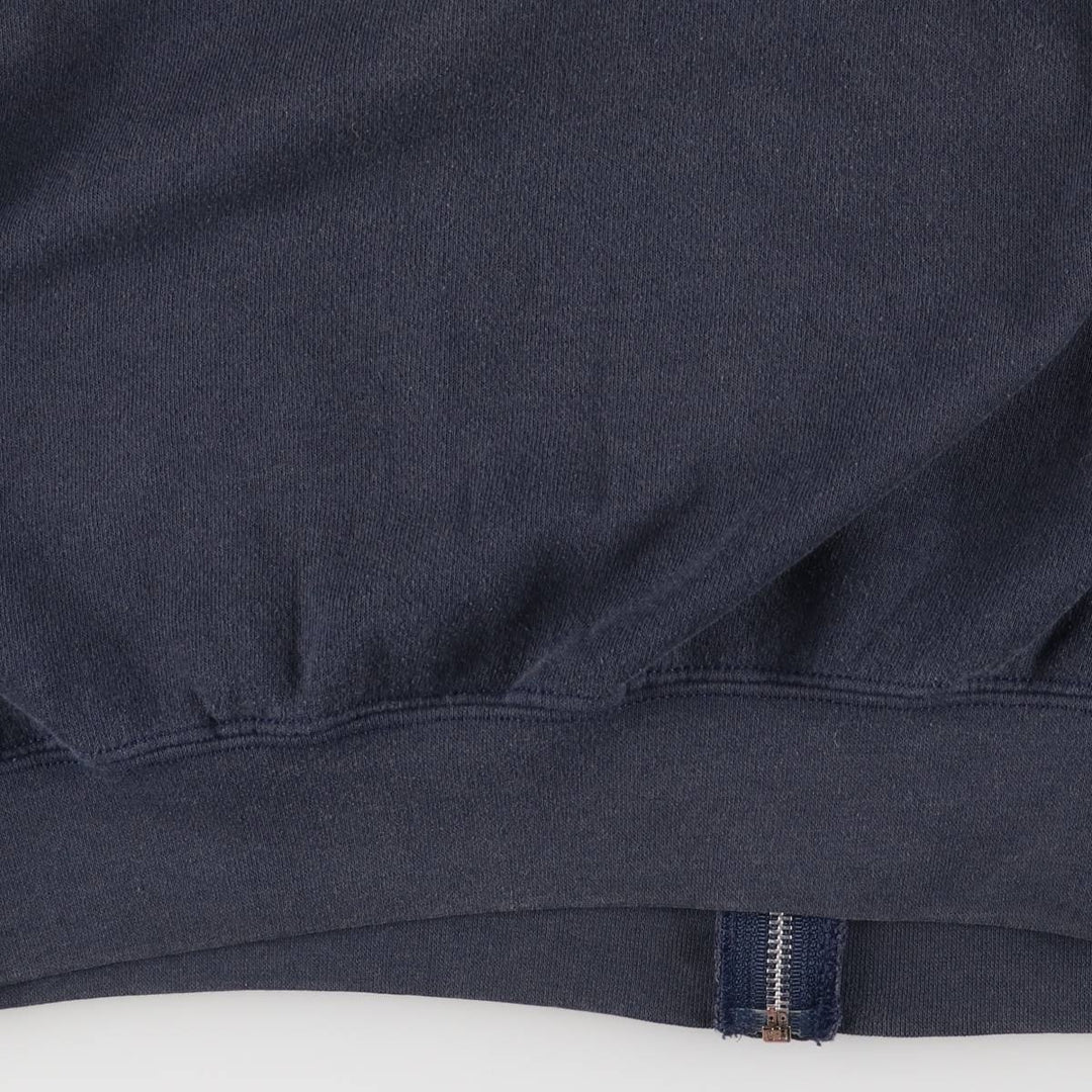 Lee Heavyweight Full Zip Sweatshirt Hoodie, Men's Size L cotton navy blue type Vintage Second Hand