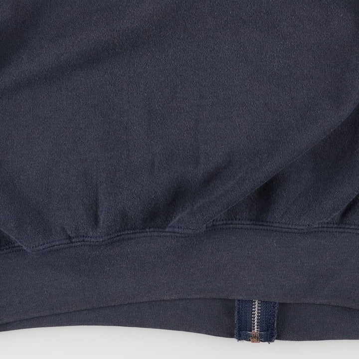 Lee Heavyweight Full Zip Sweatshirt Hoodie, Men's Size L cotton navy blue type Vintage Second Hand