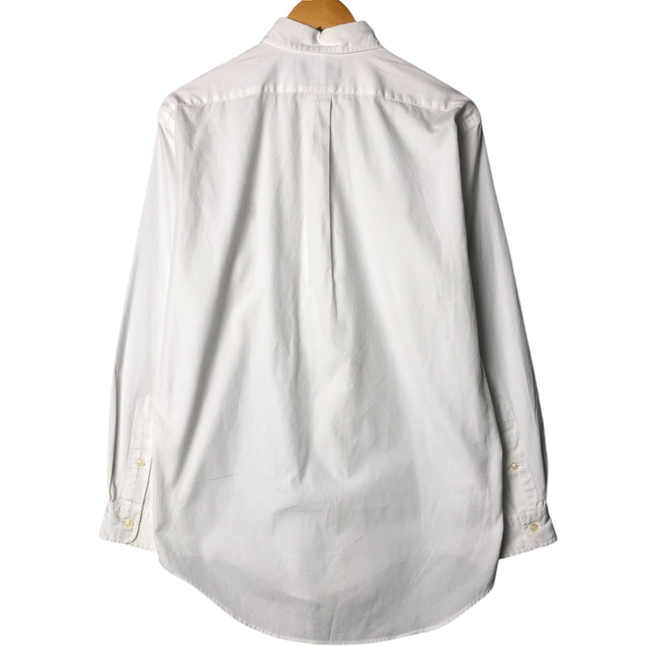 Ralph Lauren YARMOUTH long sleeve button down shirt, men's size M cotton white type Vintage Second Hand