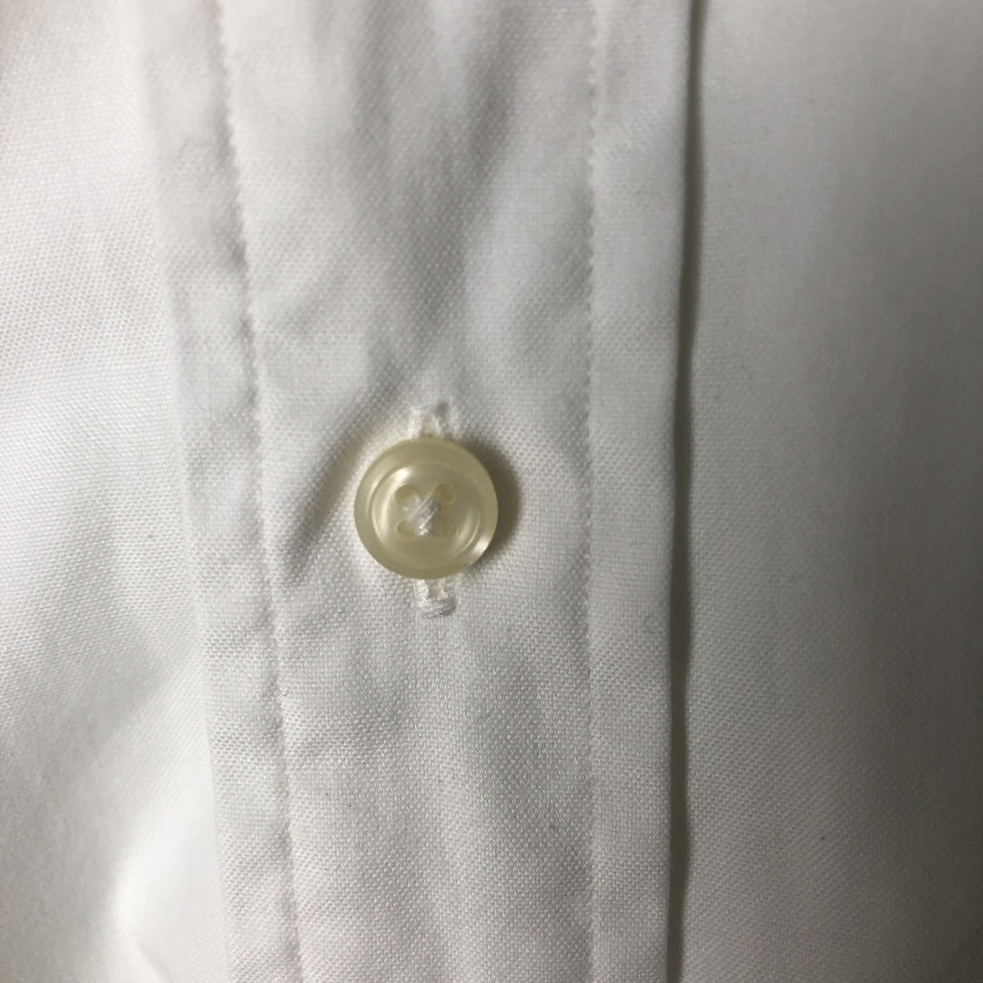 Ralph Lauren YARMOUTH long sleeve button down shirt, men's size M cotton white type Vintage Second Hand