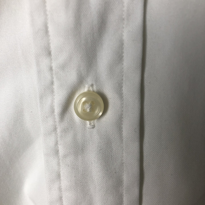 Ralph Lauren YARMOUTH long sleeve button down shirt, men's size M cotton white type Vintage Second Hand
