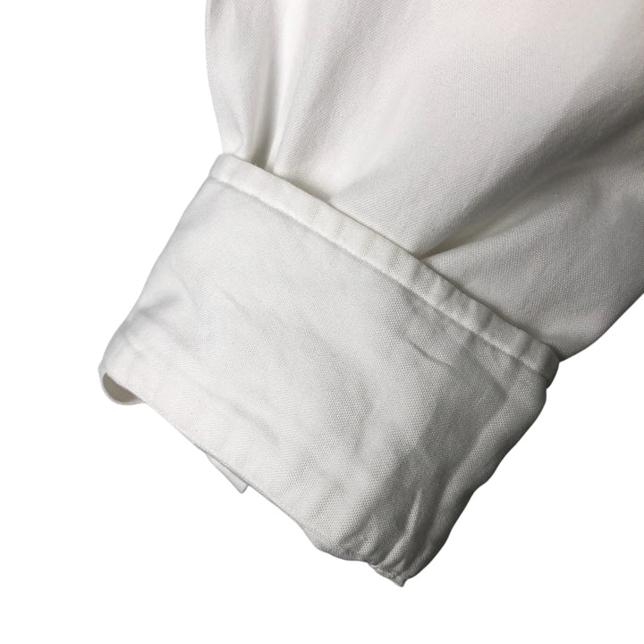 Ralph Lauren YARMOUTH long sleeve button down shirt, men's size M cotton white type Vintage Second Hand