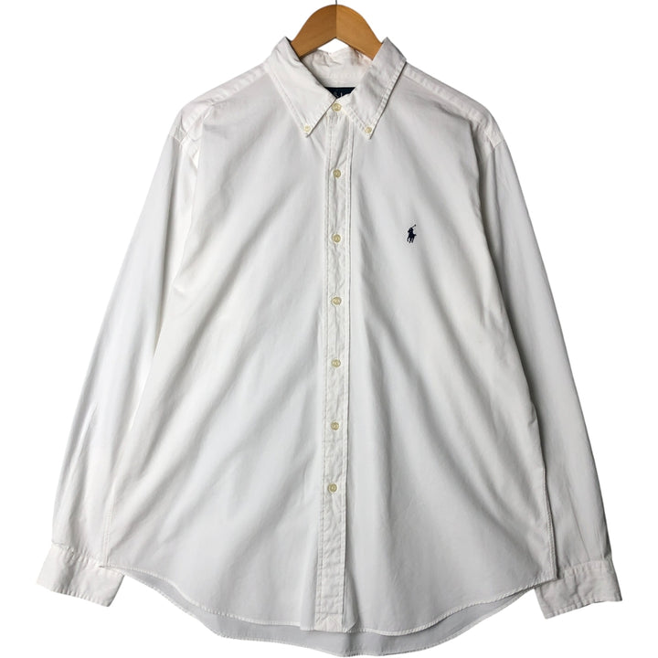 Ralph Lauren Classic Fit Long Sleeve Button Down Shirt Men's XL cotton white type Vintage Second Hand
