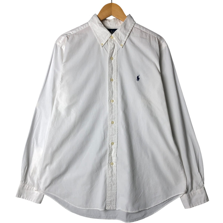 Ralph Lauren Classic Fit Long Sleeve Button Down Shirt, Men's Size L cotton white type Vintage Second Hand