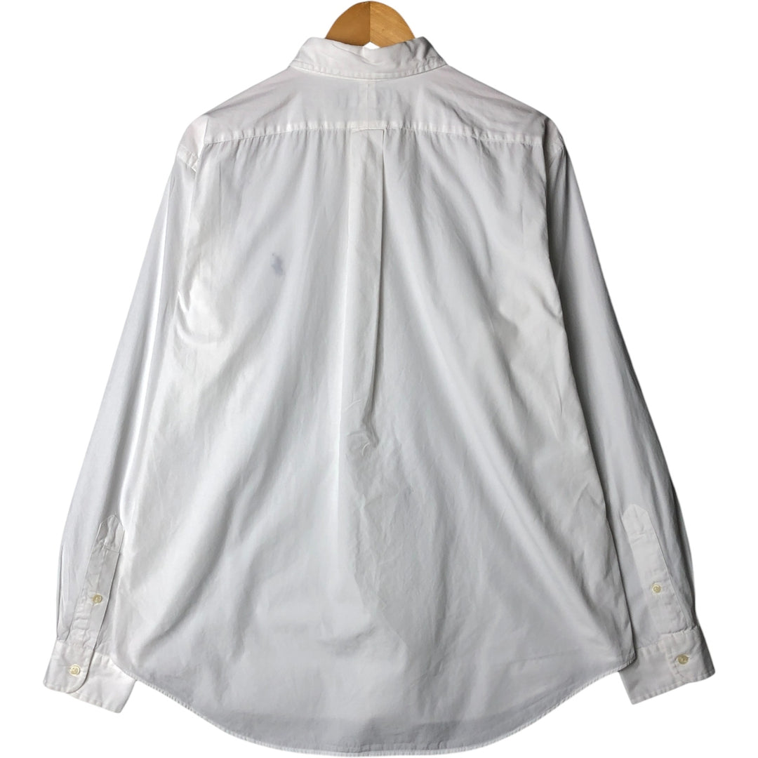 Ralph Lauren Classic Fit Long Sleeve Button Down Shirt, Men's Size L cotton white type Vintage Second Hand