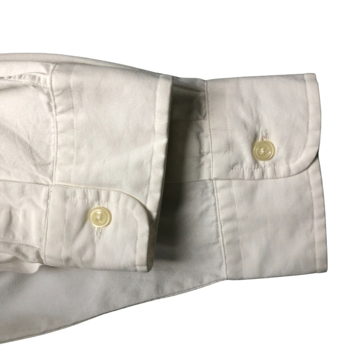Ralph Lauren Classic Fit Long Sleeve Button Down Shirt, Men's Size L cotton white type Vintage Second Hand