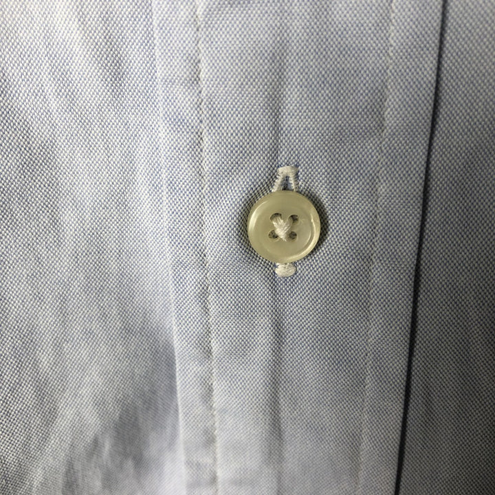 Ralph Lauren YARMOUTH long sleeve button down shirt, men's XL size cotton Blue type light blue Vintage Second Hand