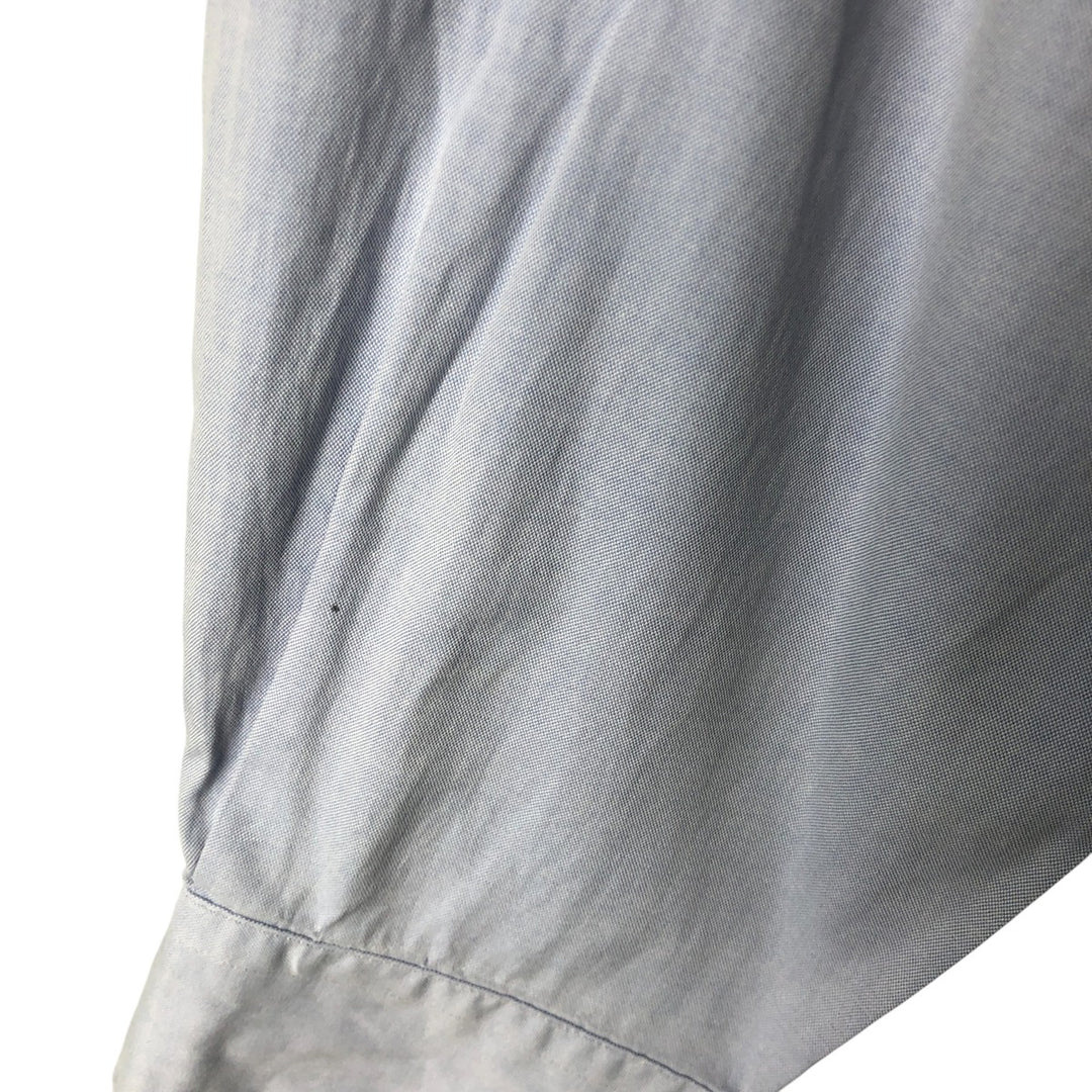 Ralph Lauren YARMOUTH long sleeve button down shirt, men's XL size cotton Blue type light blue Vintage Second Hand