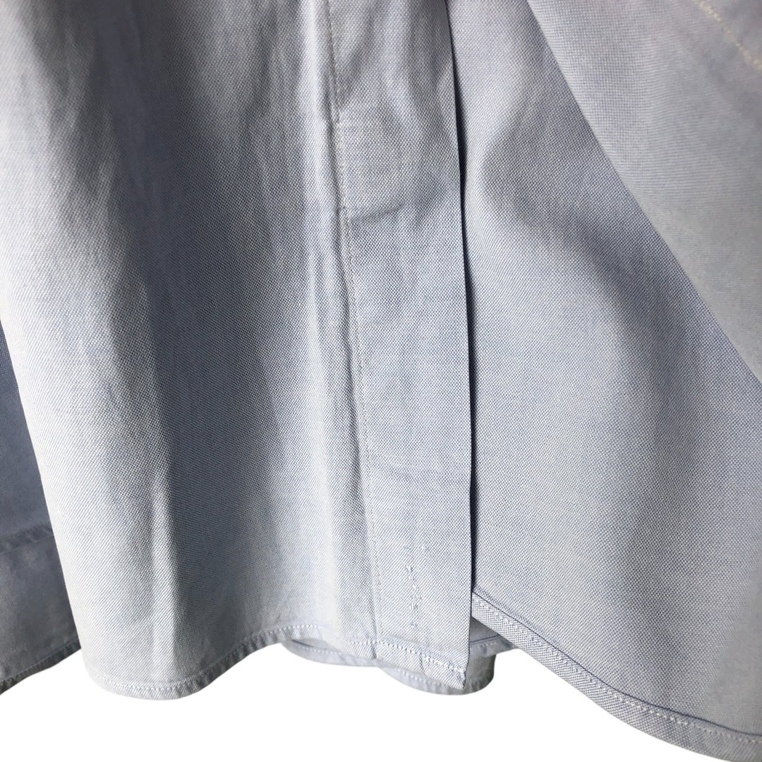 Ralph Lauren YARMOUTH long sleeve button down shirt, men's XL size cotton Blue type light blue Vintage Second Hand