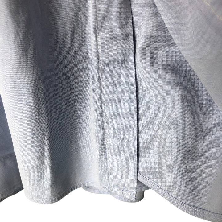 Ralph Lauren YARMOUTH long sleeve button down shirt, men's XL size cotton Blue type light blue Vintage Second Hand