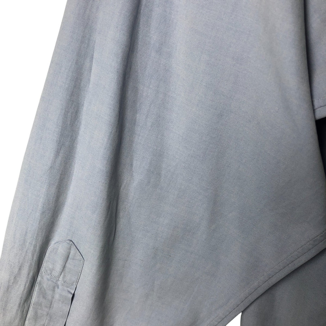 Ralph Lauren YARMOUTH long sleeve button down shirt, men's XL size cotton Blue type light blue Vintage Second Hand