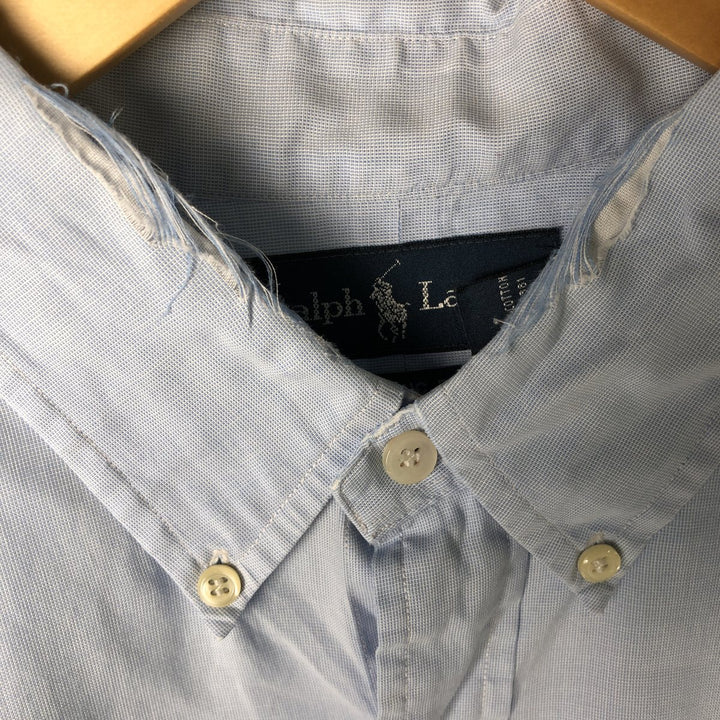 Ralph Lauren Classic Fit Long Sleeve Button Down Shirt Men's XL cotton Blue type light blue Vintage Second Hand