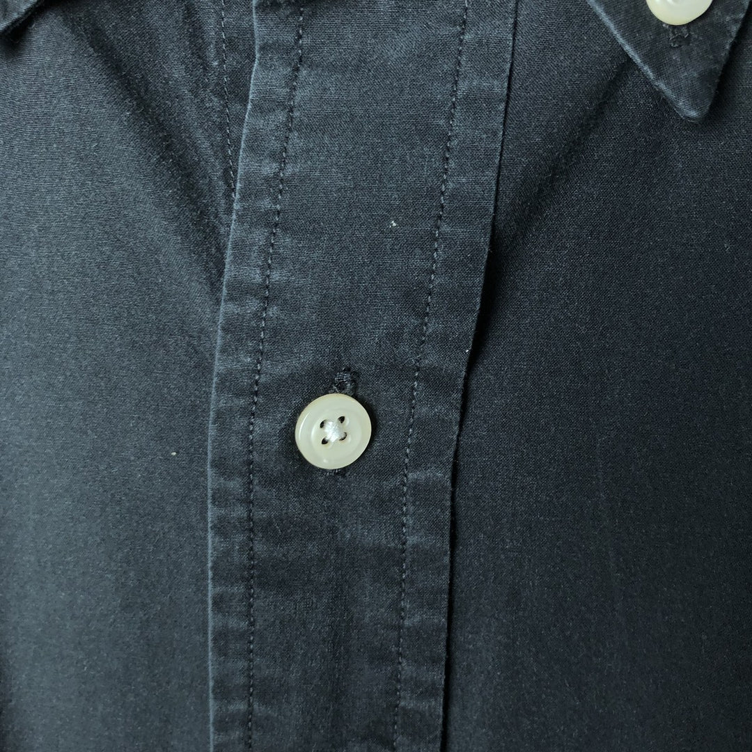 Ralph Lauren Stretch Long Sleeve Button-Down Shirt, Men's Size XL cotton black type Vintage Second Hand