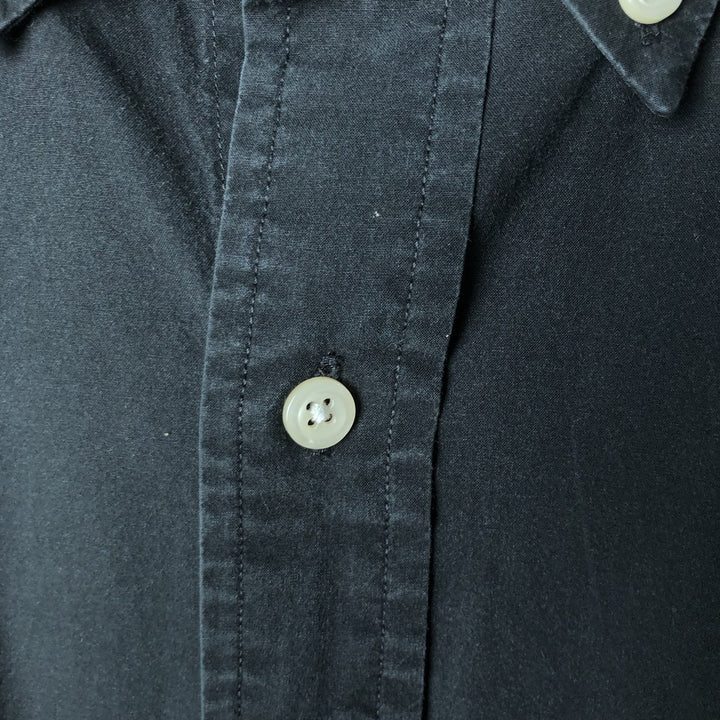 Ralph Lauren Stretch Long Sleeve Button-Down Shirt, Men's Size XL cotton black type Vintage Second Hand