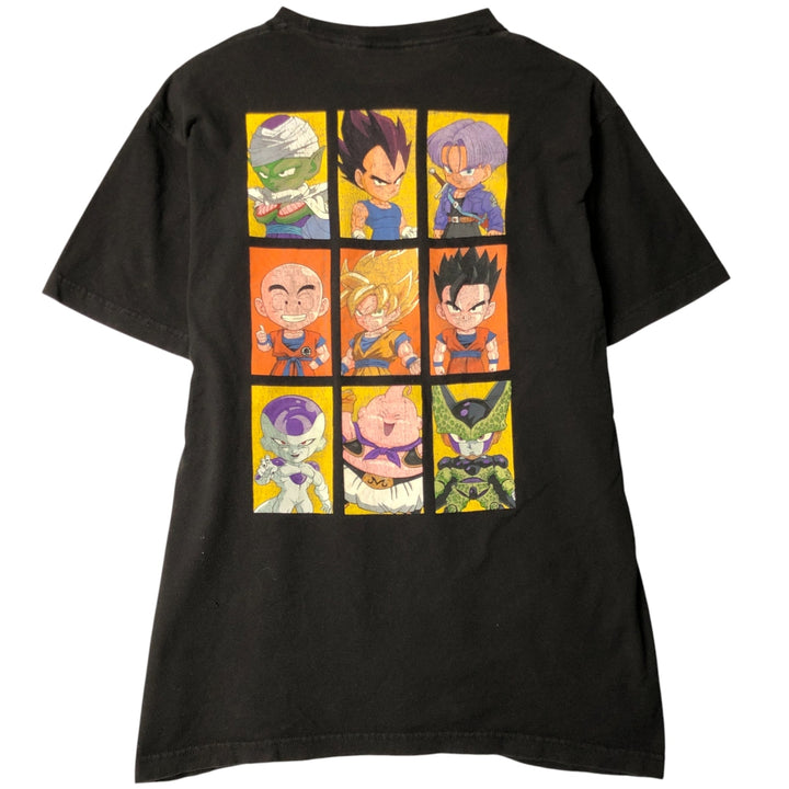 DRAGONBALL Z Dragon Ball Z Anime Character Print T-Shirt Men's Size L cotton black type Vintage Second Hand