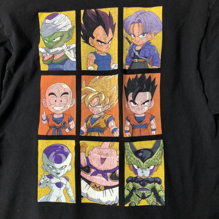 DRAGONBALL Z Dragon Ball Z Anime Character Print T-Shirt Men's Size L cotton black type Vintage Second Hand