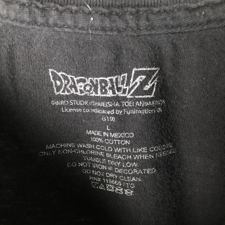 DRAGONBALL Z BROLY Dragon Ball Z Broly Anime Character Print T-Shirt Men's Size L cotton black type Vintage Second Hand