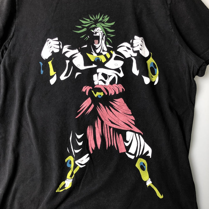 DRAGONBALL Z BROLY Dragon Ball Z Broly Anime Character Print T-Shirt Men's Size L cotton black type Vintage Second Hand