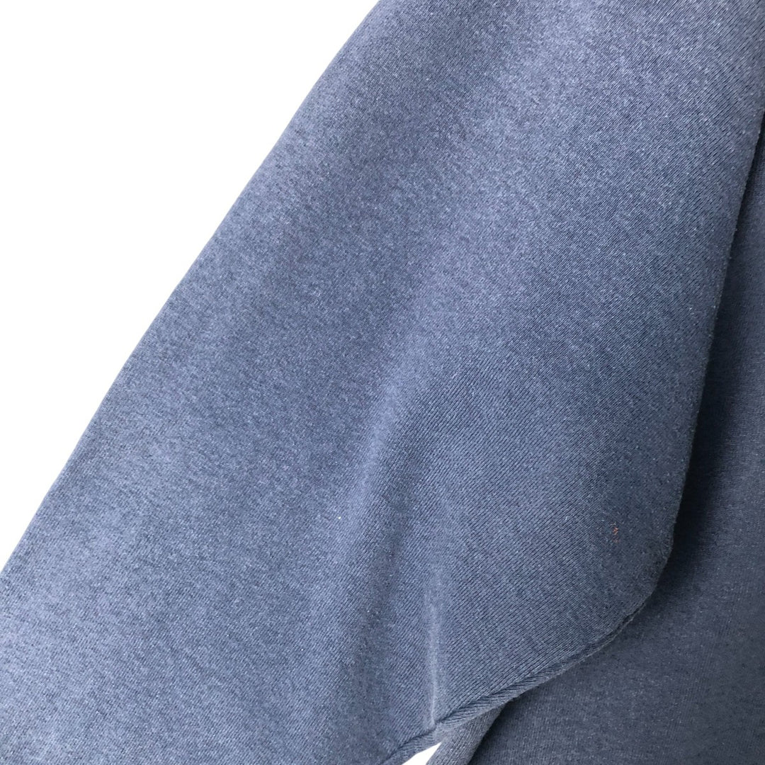 Fruit of the Loom printed sweatshirt, men's size L cotton navy blue type Vintage Second Hand