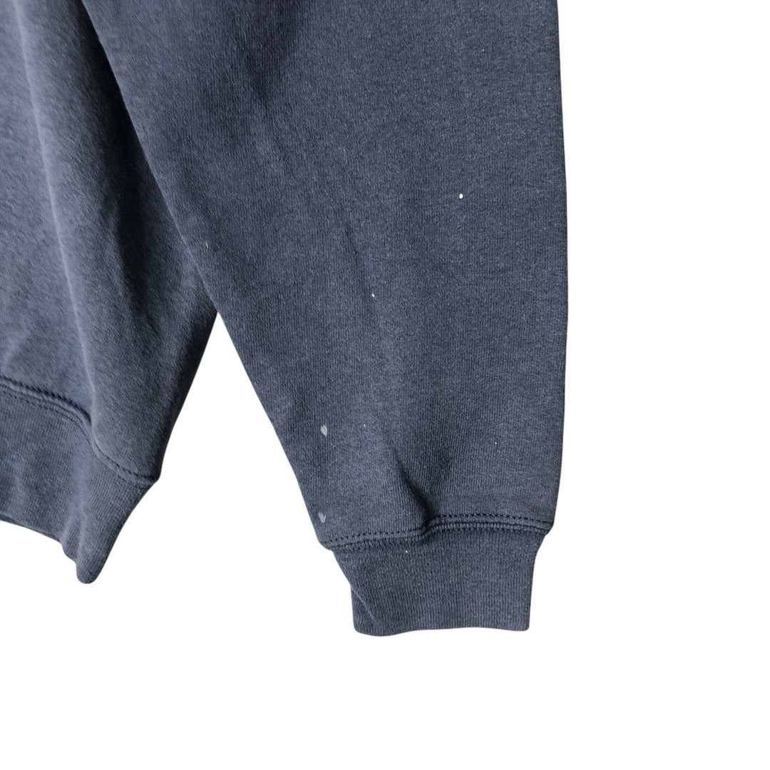 Fruit of the Loom printed sweatshirt, men's size L cotton navy blue type Vintage Second Hand