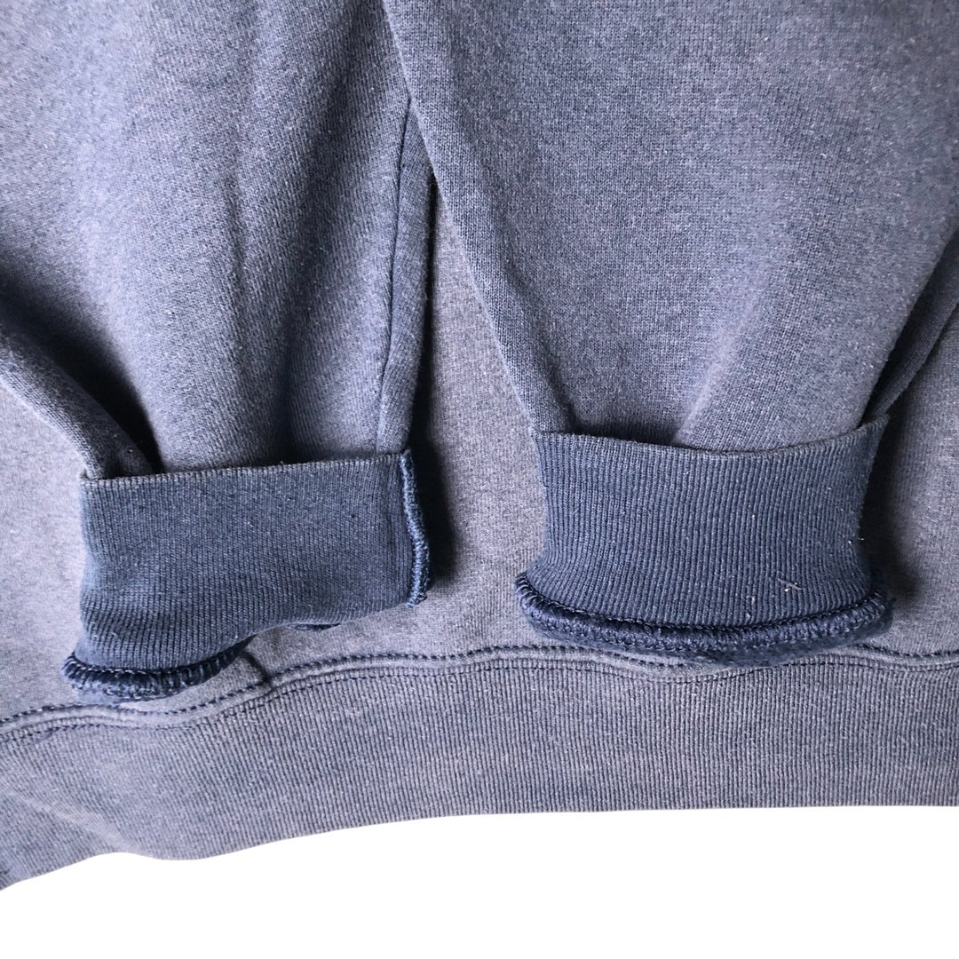 Fruit of the Loom printed sweatshirt, men's size L cotton navy blue type Vintage Second Hand