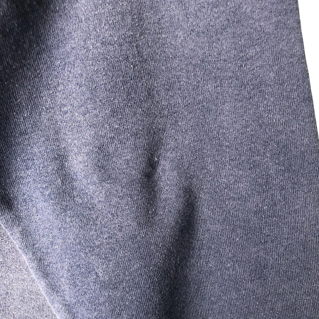 Fruit of the Loom printed sweatshirt, men's size L cotton navy blue type Vintage Second Hand