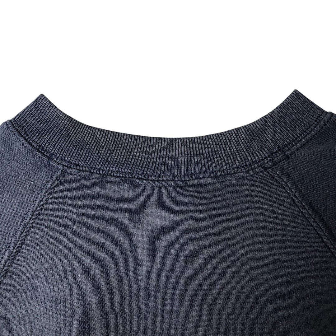Fruit of the Loom printed sweatshirt, men's size L cotton navy blue type Vintage Second Hand