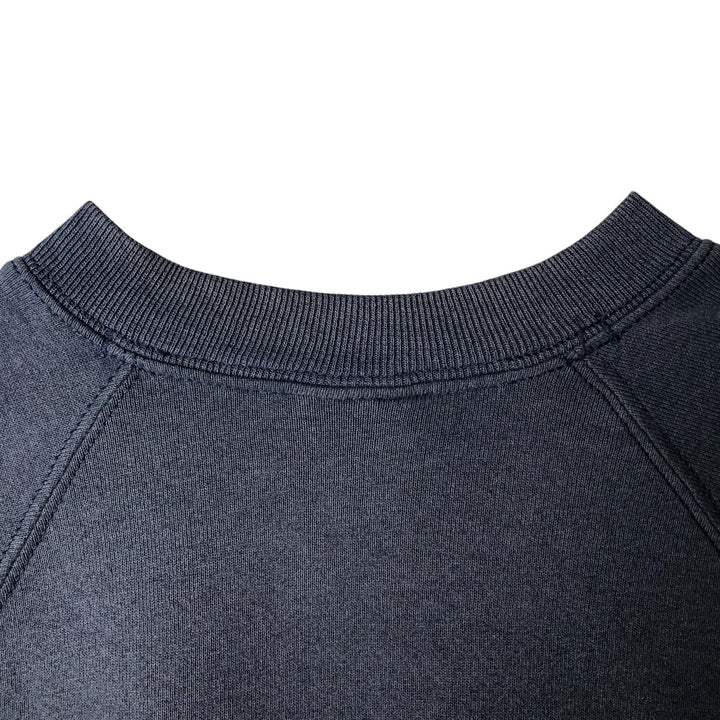 Fruit of the Loom printed sweatshirt, men's size L cotton navy blue type Vintage Second Hand