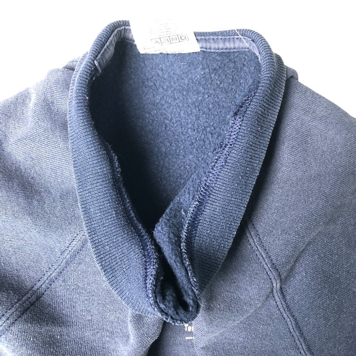 Fruit of the Loom printed sweatshirt, men's size L cotton navy blue type Vintage Second Hand