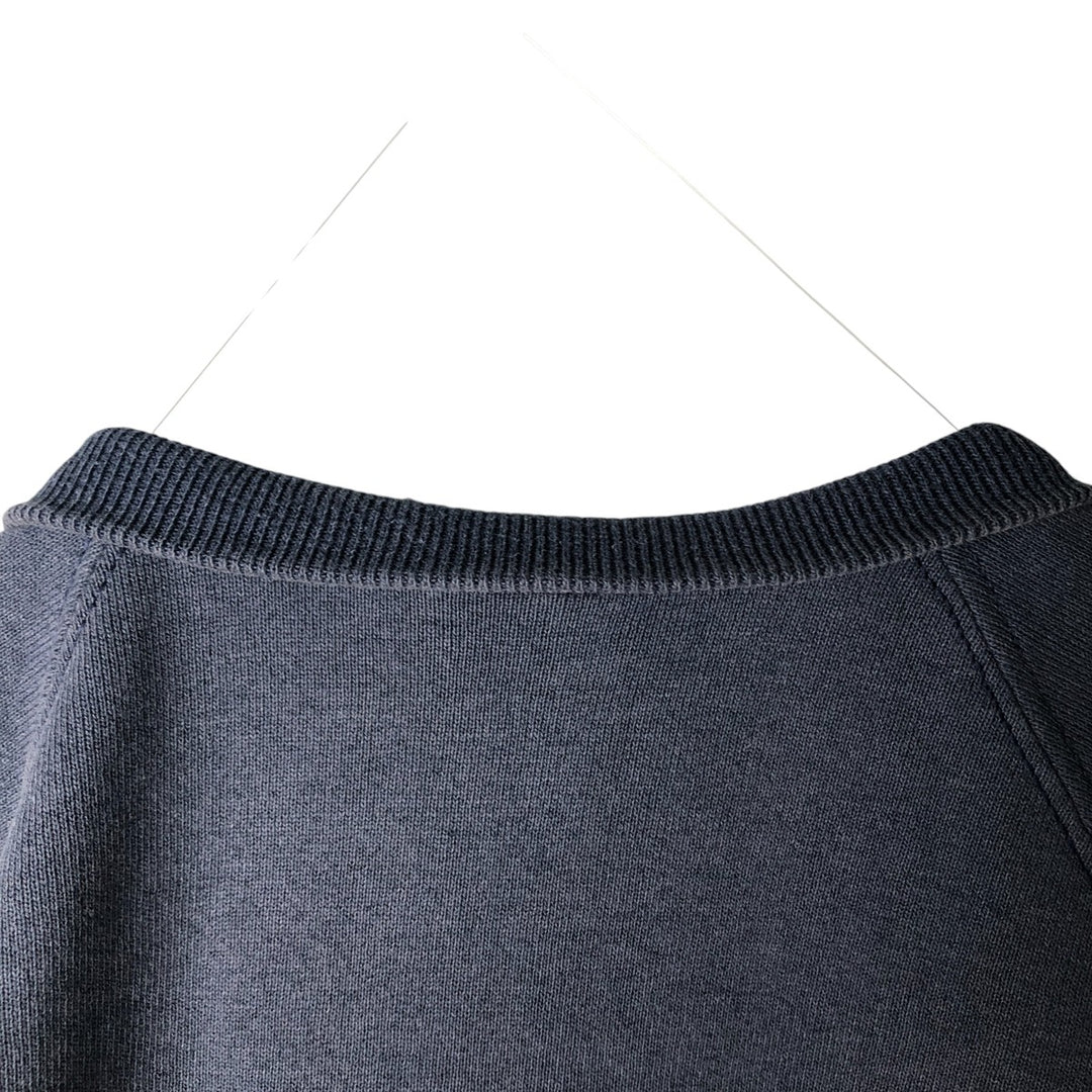 Fruit of the Loom printed sweatshirt, men's size L cotton navy blue type Vintage Second Hand