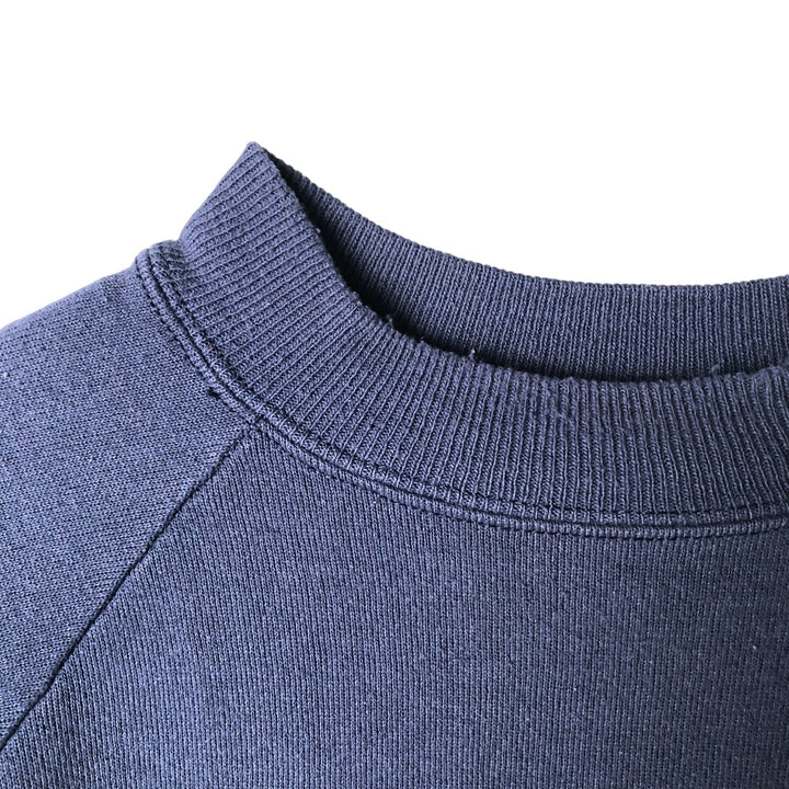 Vintage 90s-00'S Hanes ACTIVEWEAR printed sweatshirt, men's size M cotton navy blue type Vintage Second Hand