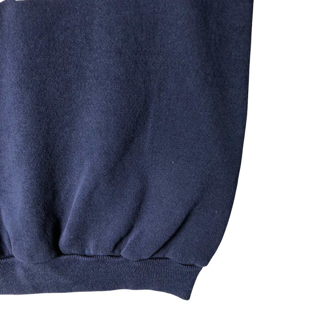 Vintage 90s-00'S Hanes ACTIVEWEAR printed sweatshirt, men's size M cotton navy blue type Vintage Second Hand