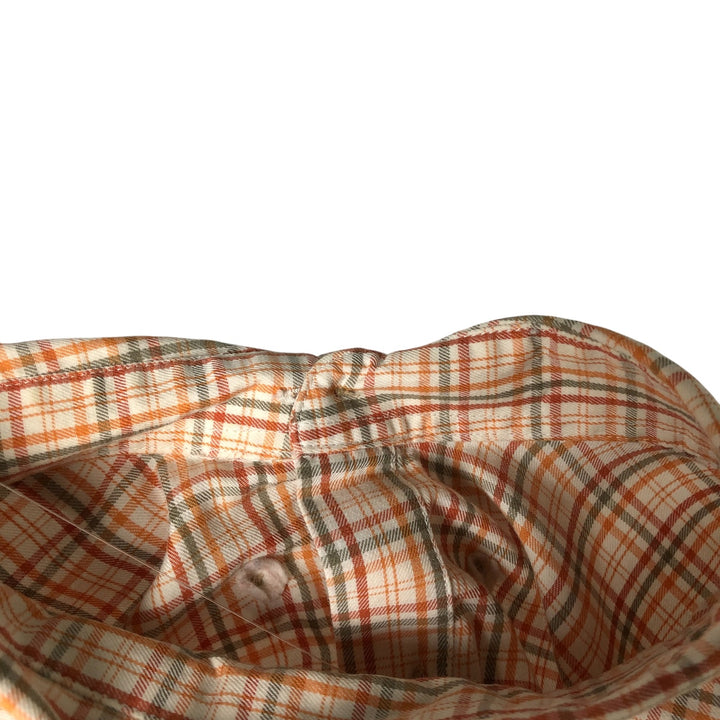 2000'S Eddie Bauer Relaxed Fit Short Sleeve Button-Down Check Shirt, Men's Size XL cotton white type Vintage Second Hand