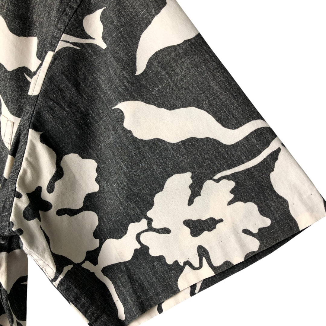 Reyn Spooner Commemorative Classics All-Over Print Hawaiian Aloha Shirt, Box Shirt, Made in Hawaii, Men's XL cotton black type Vintage Second Hand
