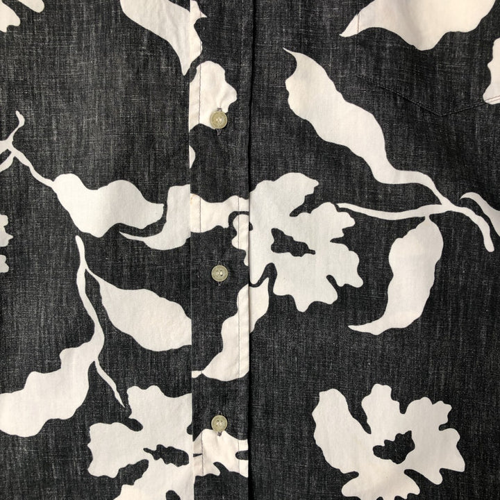 Reyn Spooner Commemorative Classics All-Over Print Hawaiian Aloha Shirt, Box Shirt, Made in Hawaii, Men's XL cotton black type Vintage Second Hand